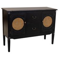 ANRICHTE 106x40x78 cm - Schwarz, Holz (106/78/40cm) - Wanderlust
