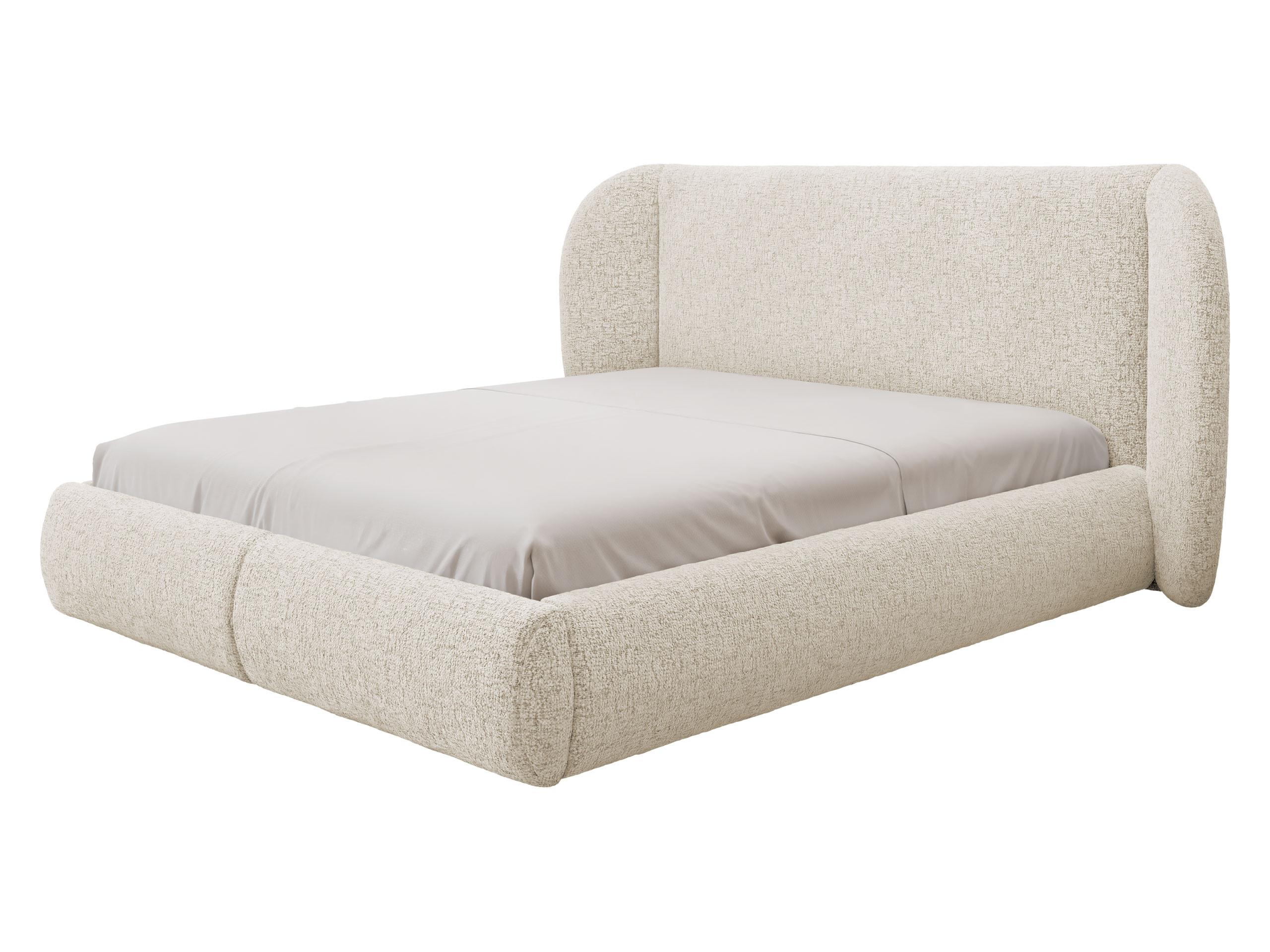 POLSTERBETT Jamika - Creme, Holz/Textil (180/200cm) - MIRJAN24