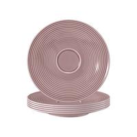 UNTERTASSEN Beat Color Glaze Altrosa ø 16,7 cm 6er Set - Dunkelrosa, Keramik (16.7cm) - Seltmann Weiden