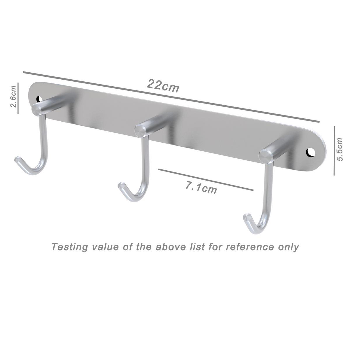 GARDEROBENLEISTE 22/5.5/5.5 cm - Silberfarben, Metall (5.5/5.5/22cm) - Intirilife