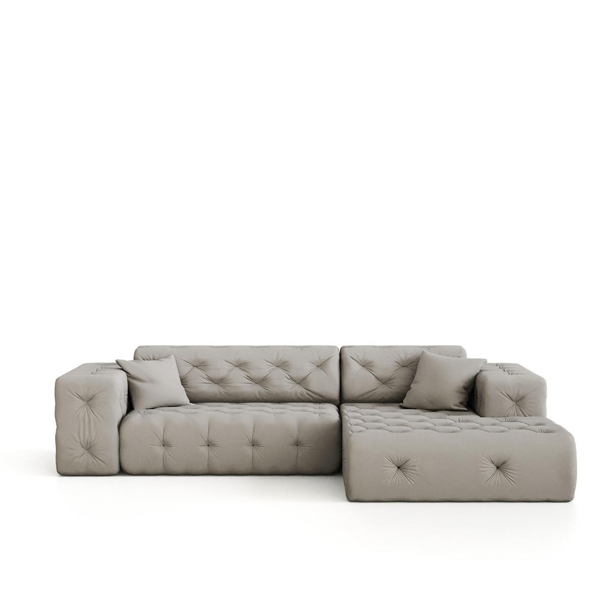 ECKSOFA Chantal - Blau, Holzwerkstoff/Textil (266/171cm) - Fun Möbel