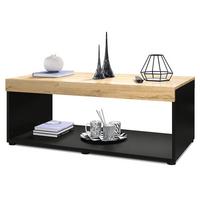 COUCHTISCH Pure Tischplatte und Blenden in Eiche Natur - Eichefarben, Holzwerkstoff (58/104/40.5cm) - Vladon