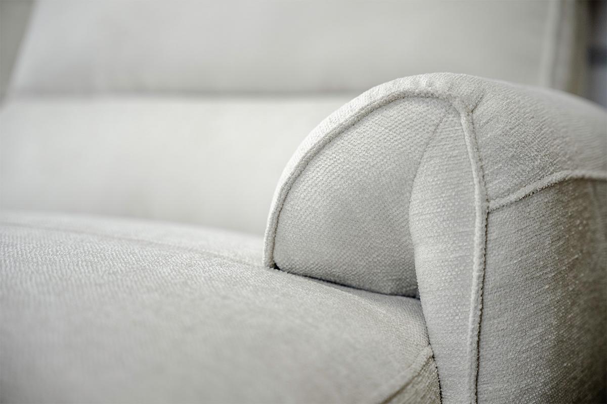 ECKSOFA ADRIANA Hellgrau Flachgewebe Relaxfunktion - Hellgrau/Schwarz, Textil/Metall (280/163cm) - KAWOLA