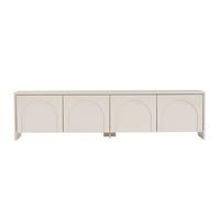 TV-MÖBEL 4 Türen, cremefarben 32/45/180 cm - Beige, Holzwerkstoff (32/45/43cm) - Calicosy