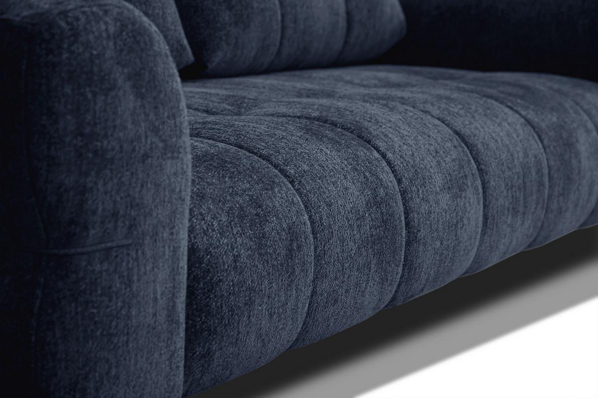 SOFA SALVINI 3-Sitzer, dunkelblau - Dunkelblau, Holz/Textil (237/88/99cm) - Wozimo