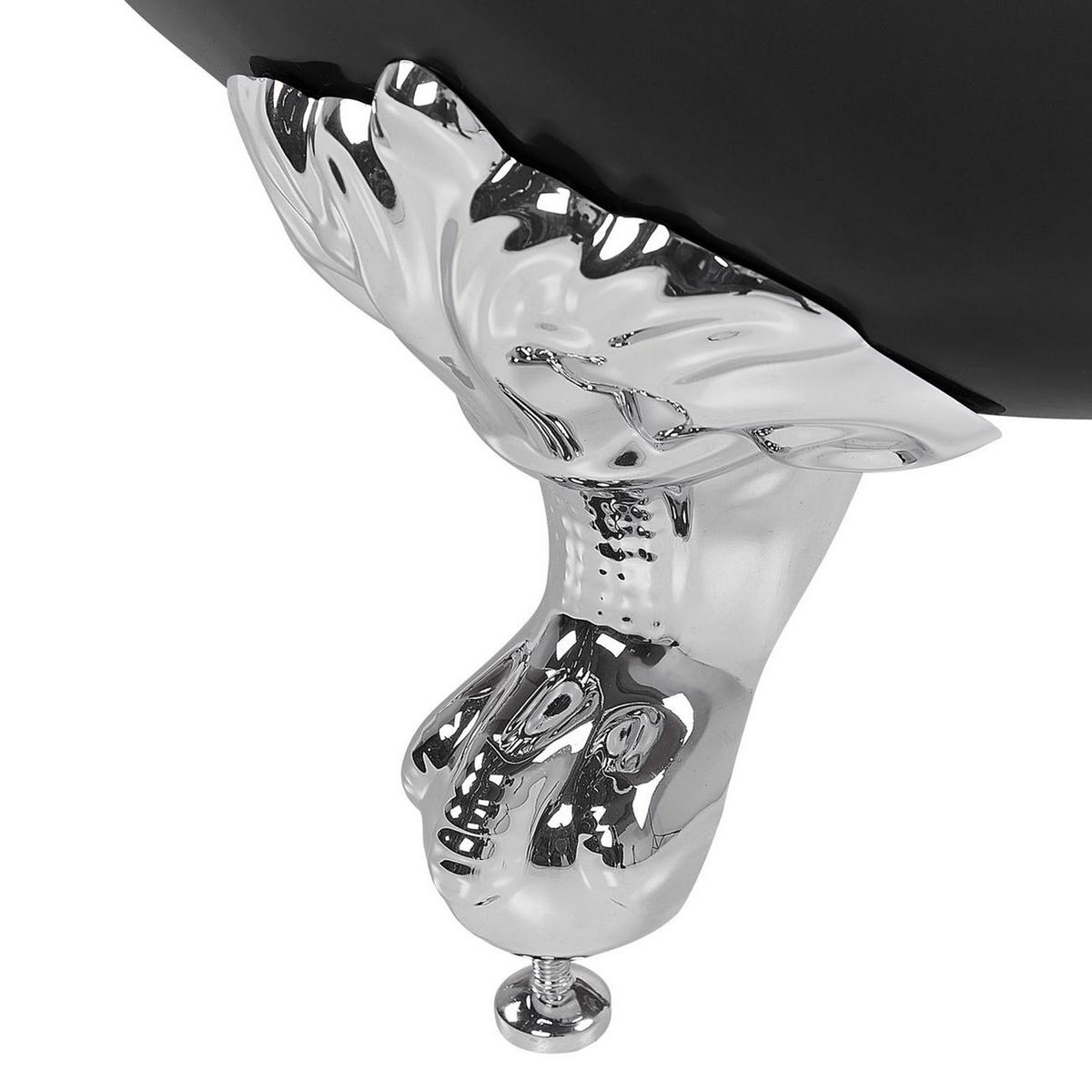 BADEWANNE FREISTEHEND 76x170x76 cm schwarz Cayman - Schwarz, Kunststoff (76/78/170cm) - Beliani