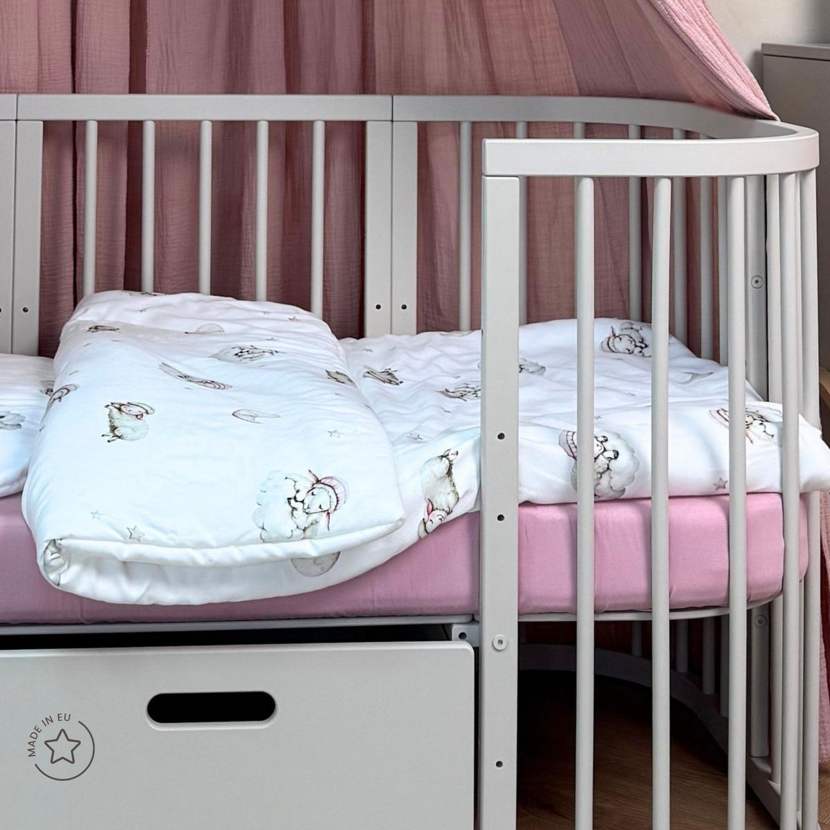 BABY Kokosmatratze 7in1 - Weiß, Naturmaterialien/Textil (73/123cm) - waldin
