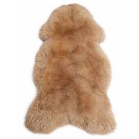 SCHAFFELL Premium Lammfell Natur ungeschoren weiche Wolle Beige dyed ca. 115 cm - Beige, Fell (65/115cm) - Provellus