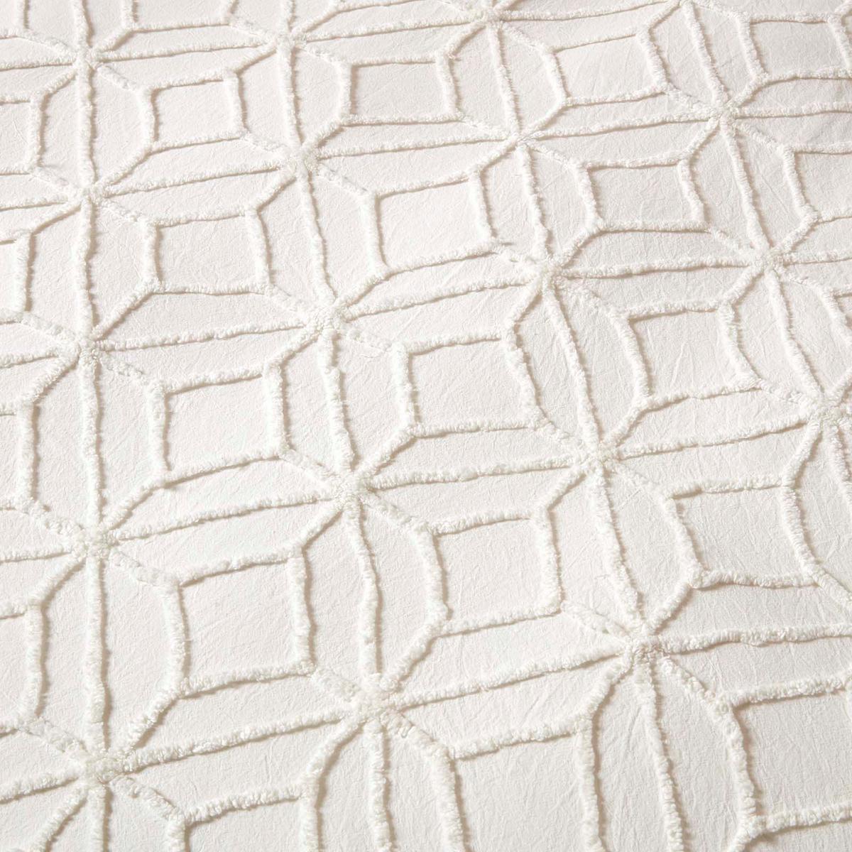 BETTWÄSCHE Perkal getuftet - Weiß, Textil (260/220cm) - Homescapes
