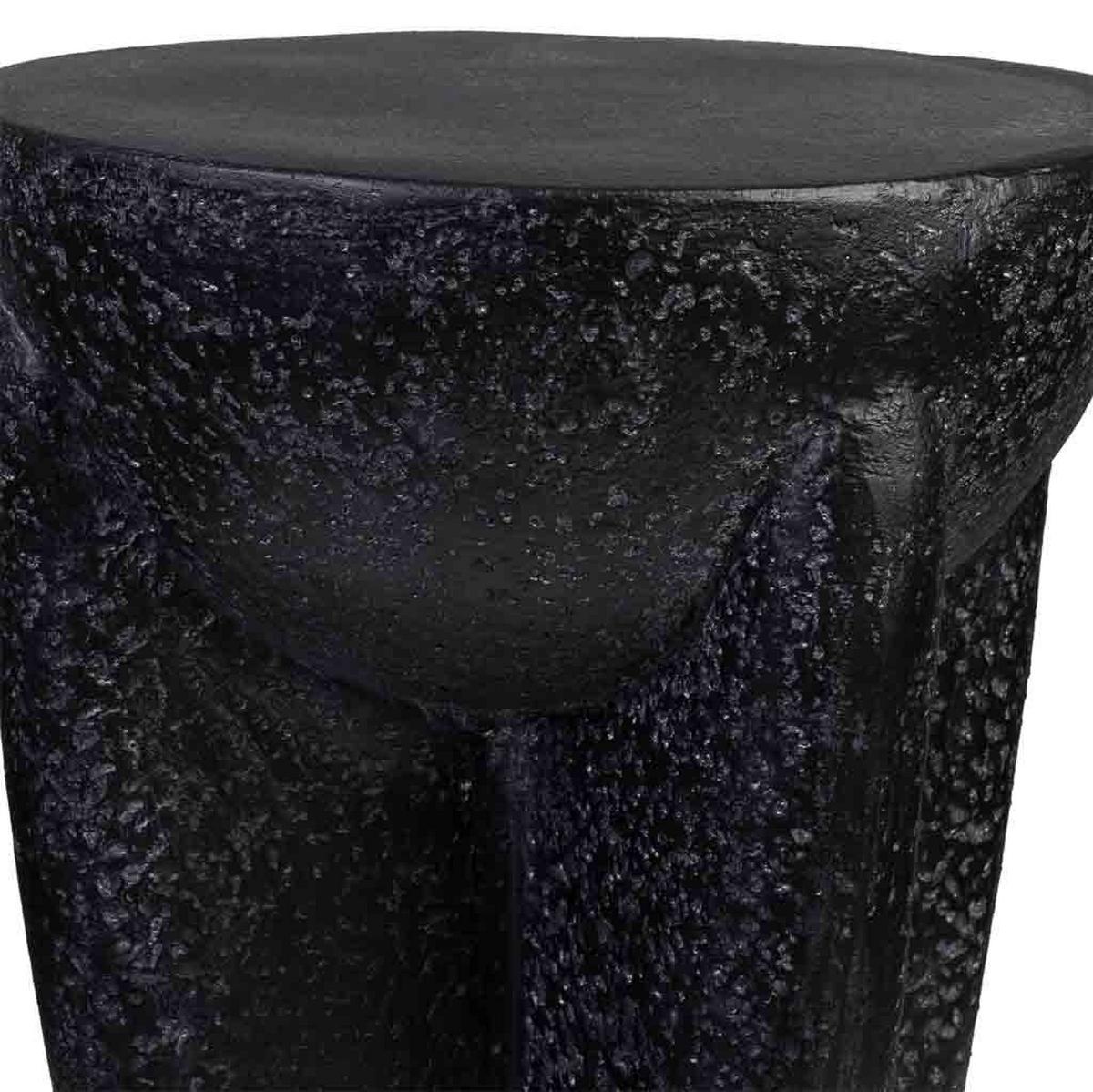 BEISTELLTISCH aus magnesium 38x38x46cm - Schwarz, Stein (46/38/38cm) - Wanderlust