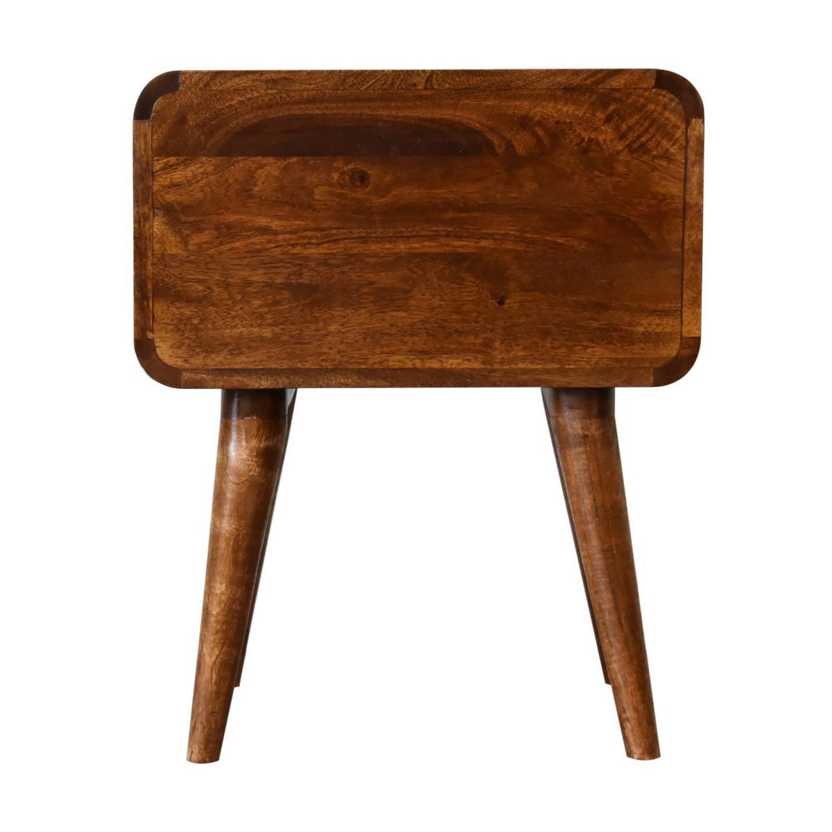 NACHTTISCH Levitate - Messingfarben/Braun, Holz/Metall (45/55/35cm) - Artisan Furniture