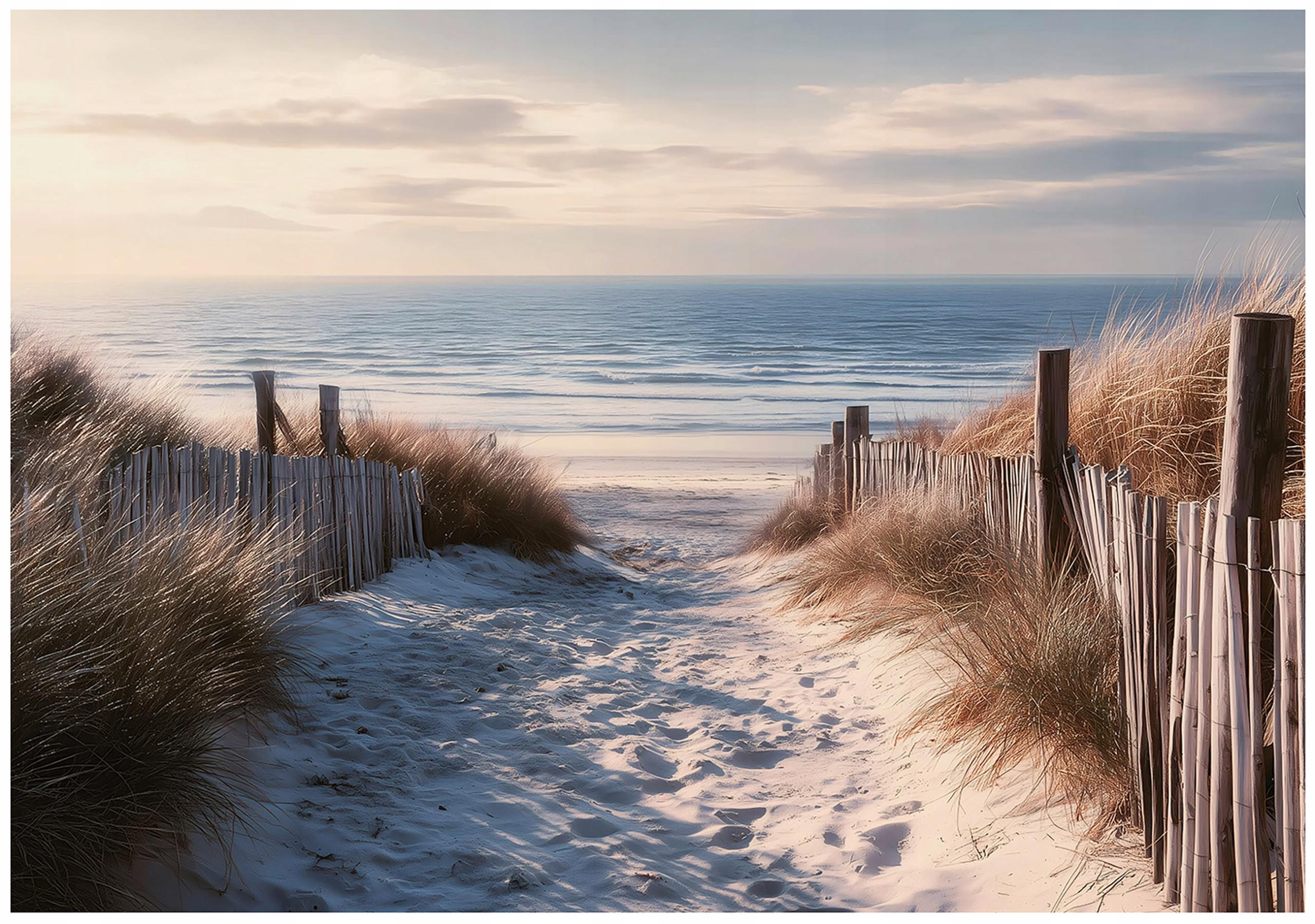 FOTOTAPETE Strand Meer Beige 150x105 cm - Multicolor, Papier (150/105cm) - Wallarena