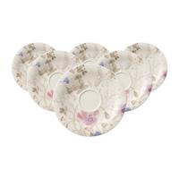 FRÜHSTÜCKSUNTERTASSEN Mariefleur Gris Basic bunt ø 19 cm 6er Set - Multicolor, Keramik (19cm) - Villeroy & Boch