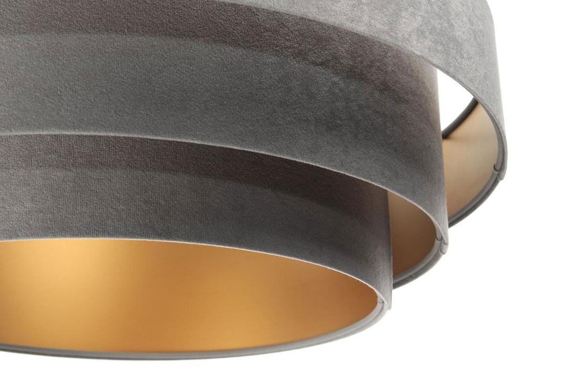 HÄNGELEUCHTE Grau 60/20 cm - Goldfarben, Kunststoff (60/1.5/20cm) - ONZENO