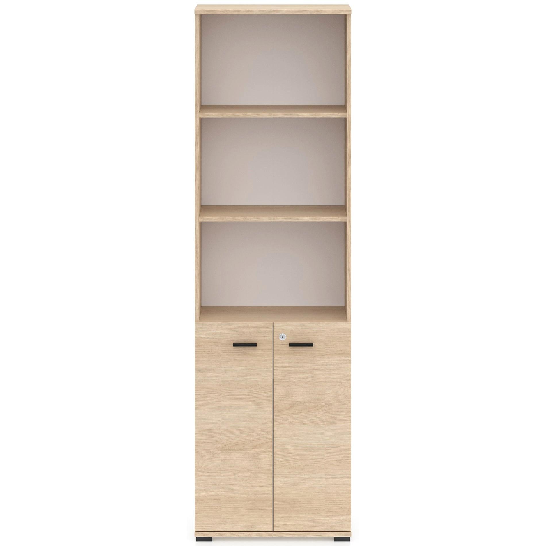 STANDREGAL Odelis 60 cm - Beige/Schwarz, Holzwerkstoff/Kunststoff (60/203/33.7cm) - Selsey