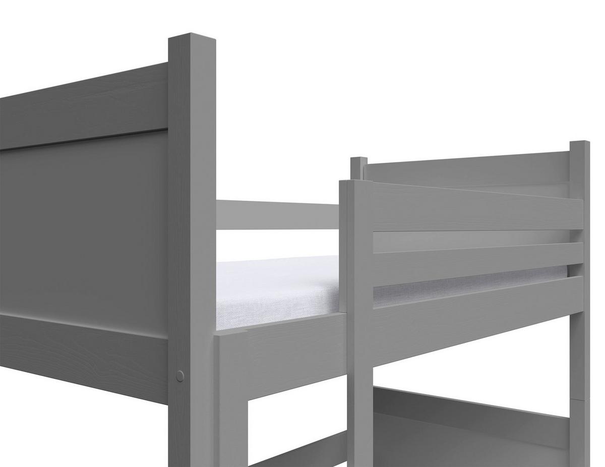 ETAGENBETT Frello 80x180 cm - Grau, Holz (80/180cm) - Selsey
