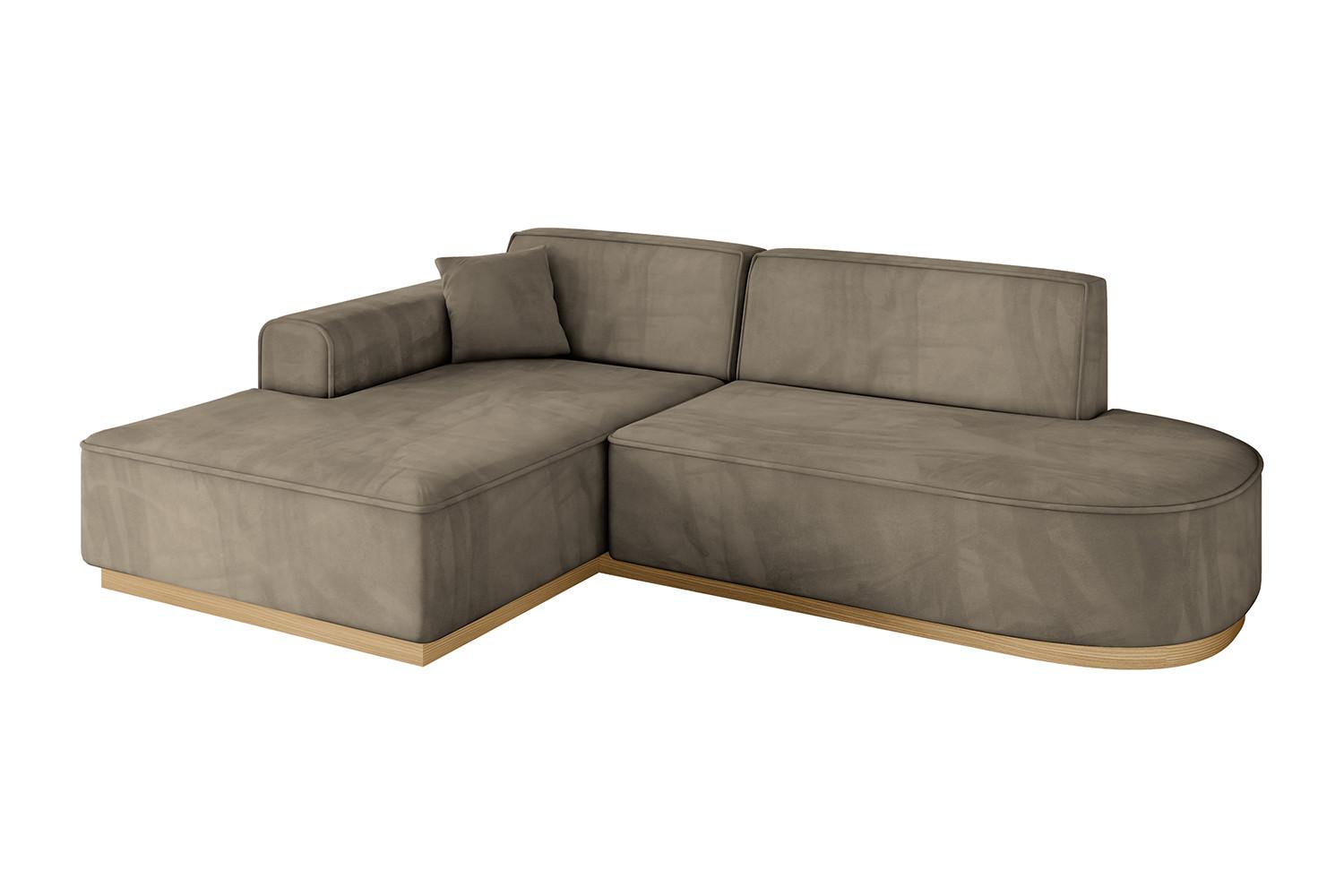 ECKSOFA Ottomane Links IREA-L1-v2 - 234x171x83 cm Braun - Braun, Holzwerkstoff/Textil (234/171cm) - ALTDECOR