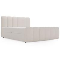 BOXBETT Cloud 140x200 Bouclé-Stoff Creme - Creme, Holz/Textil (140/200cm) - Graingold