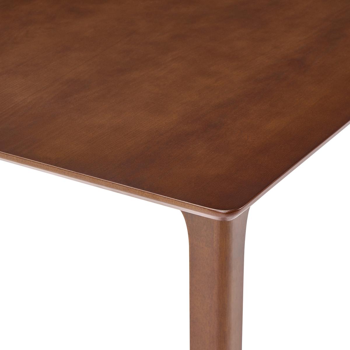 ESSTISCH Dunkle Esche 160/90 cm Delmas - Dunkelbraun, Holzwerkstoff (160/90/77cm) - Beliani