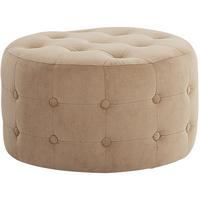 POUF Tampa 55/55/30 cm - Beige, Textil (55/30/55cm) - Beliani