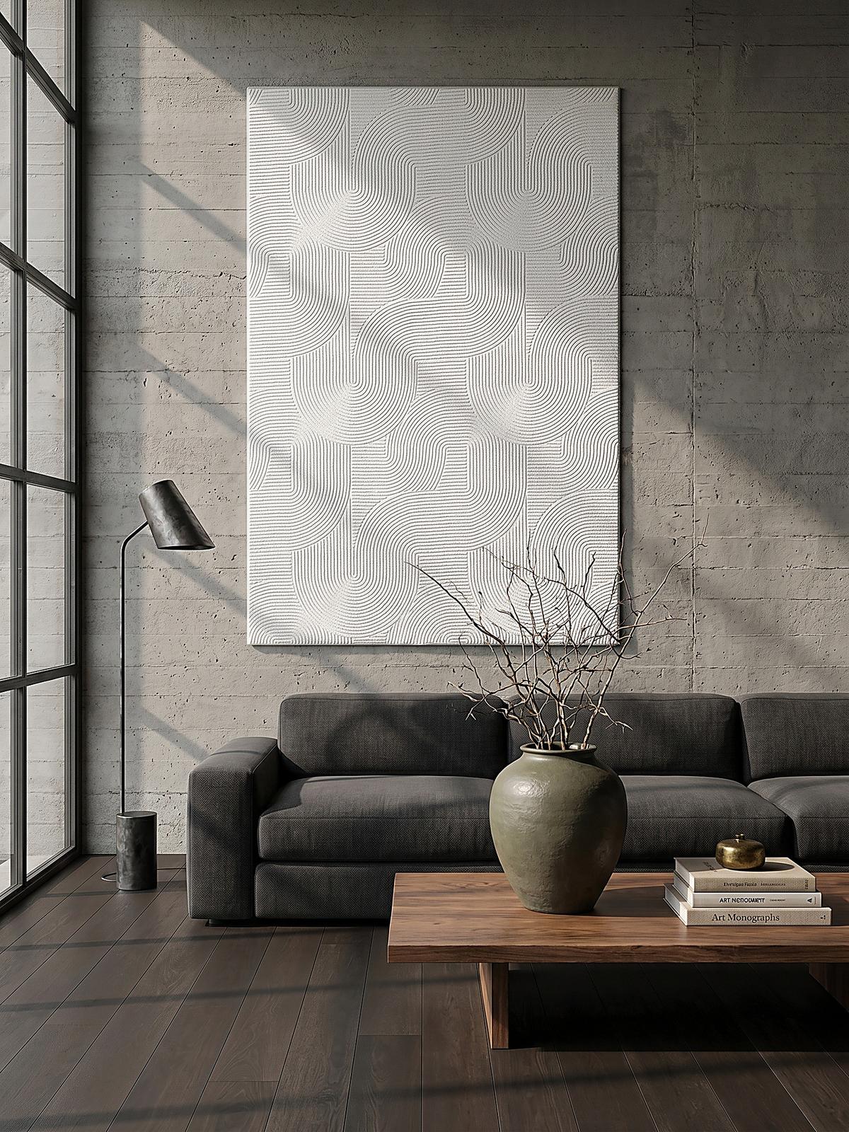 TEPPICHLÄUFER Antirutsch Geometrisch DALAR Polypropylen Weiß 80 x 300 cm - Weiß, Textil (80/300cm) - KADIMA DESIGN