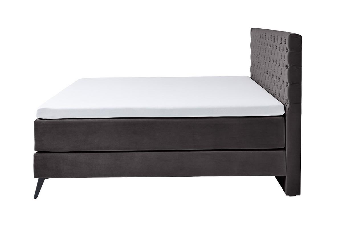BOXSPRINGBETT SINDAR Anthrazit Webstoff - Anthrazit, Textil (160/200cm) - KAWOLA