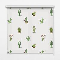 INNENROLLO - Fensterrollo - Rollo - 90x140 cm - Kakteen - Grün, Kunststoff (90/140/0.5cm) - TULUP