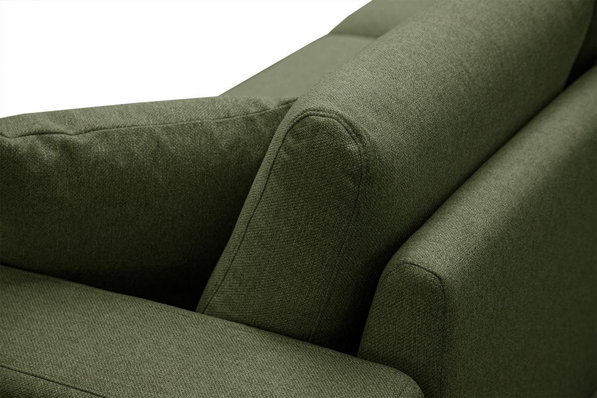 SOFA MEDIOLANE 2,5-Sitzer, olivgrün - Olivgrün, Holzwerkstoff/Textil (203/87/96cm) - Wozimo
