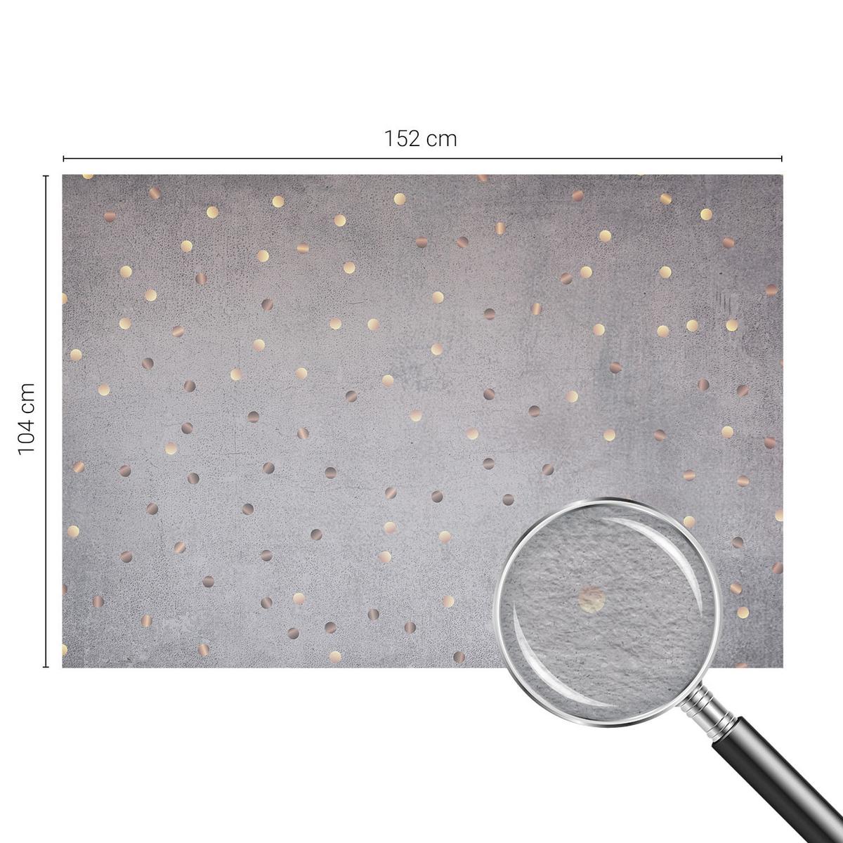 FOTOTAPETE 152x104 cm - Symmetrische Punkte - Grau, Textil (152/104cm) - Wallfluent
