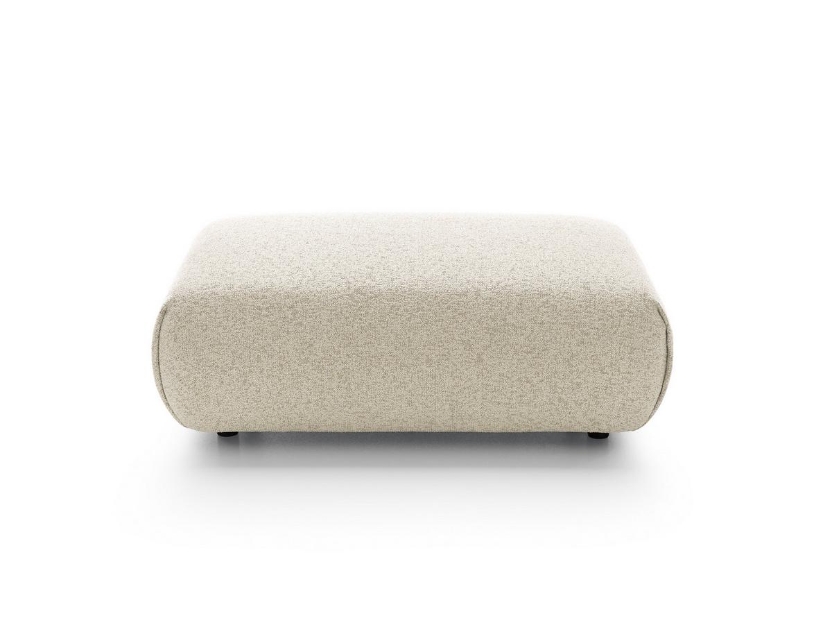 MASSENO Sitzhocker ZEST, Modern Polsterhocker, Fußhocker Creme - Creme, Holzwerkstoff/Kunststoff (70/42/113cm) - MASSENO