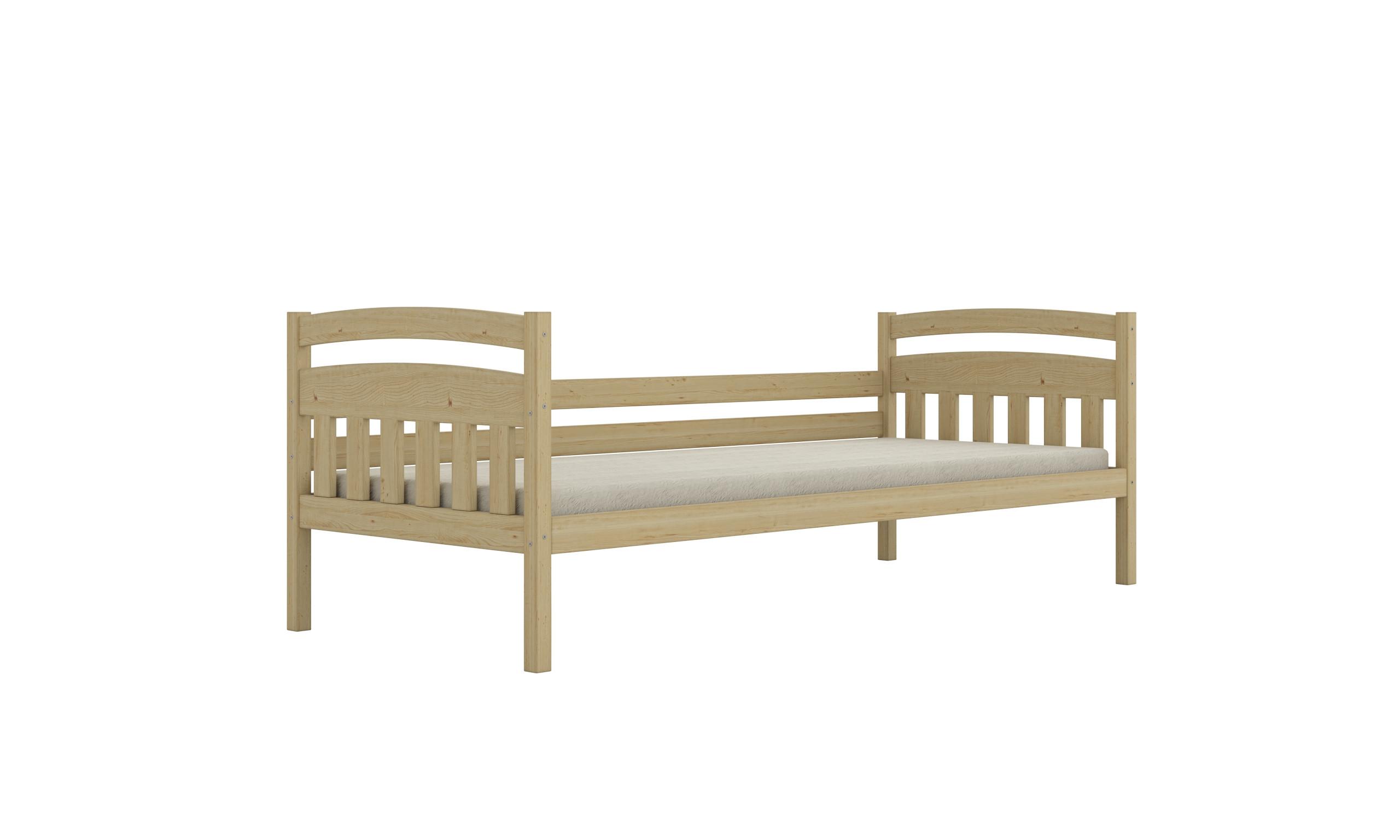 KINDERBETT Tosia mit Matratze 80/200 Natur unlackiert 80/200 - Sonoma Eiche, Holz (80/200cm) - RAUMHIRSCH FURNITURE