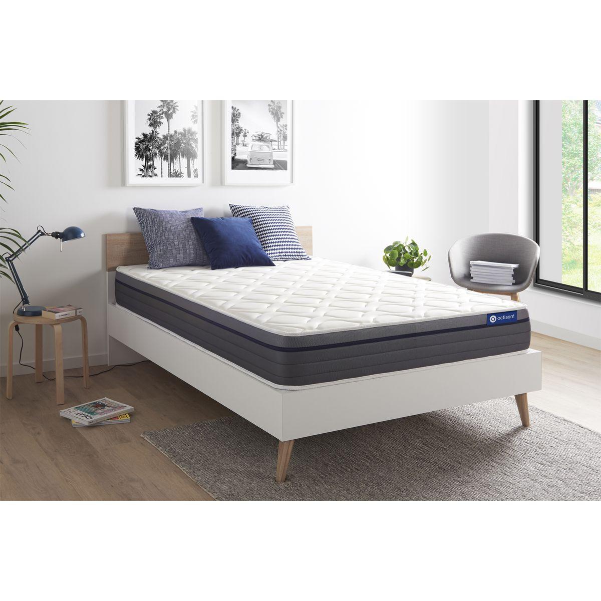 MATRATZE Actilatex zen Latex und Memory-Schaum 133 x 183 cm h1 - Weiß, Textil (133/183cm) - ACTISOM