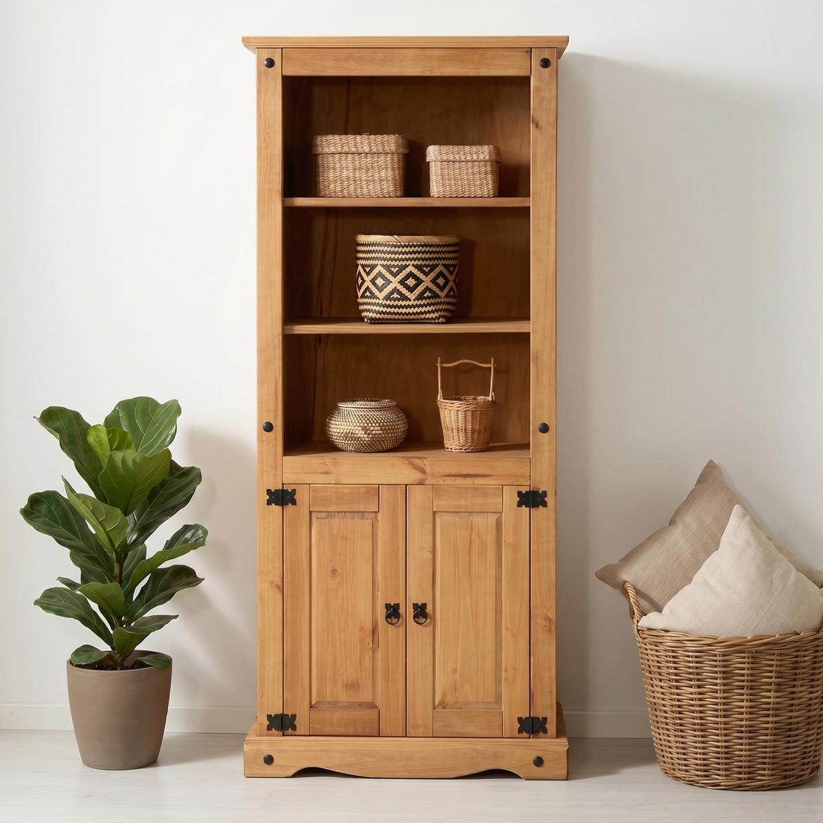 BÜCHERREGAL TEQUILA - Naturfarben, Holz (85/183/45cm) - IDIMEX