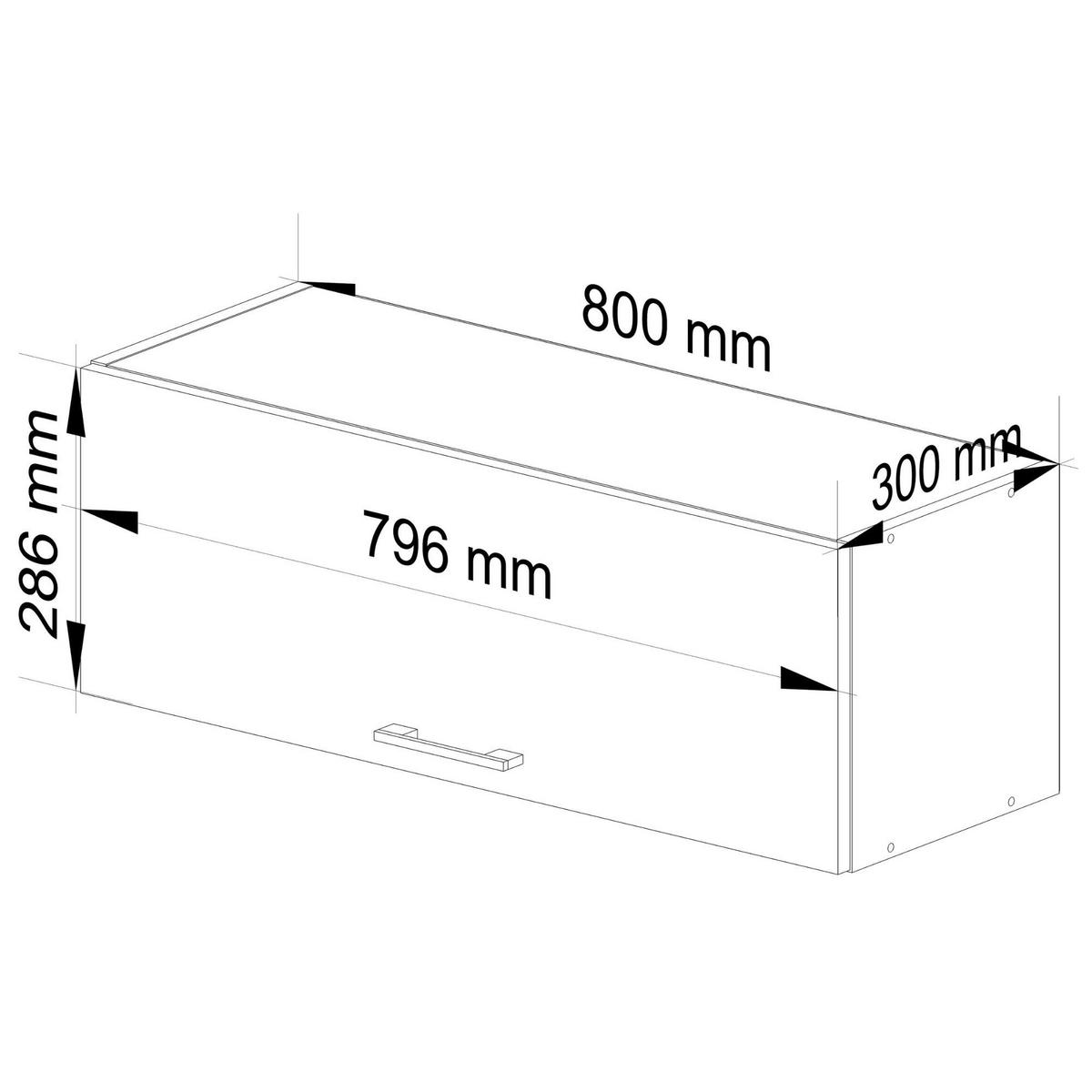 HÄNGESCHRANK Weiß 29/80/30 - Weiß, Holzwerkstoff (80/29/30cm) - RAUMHIRSCH FURNITURE