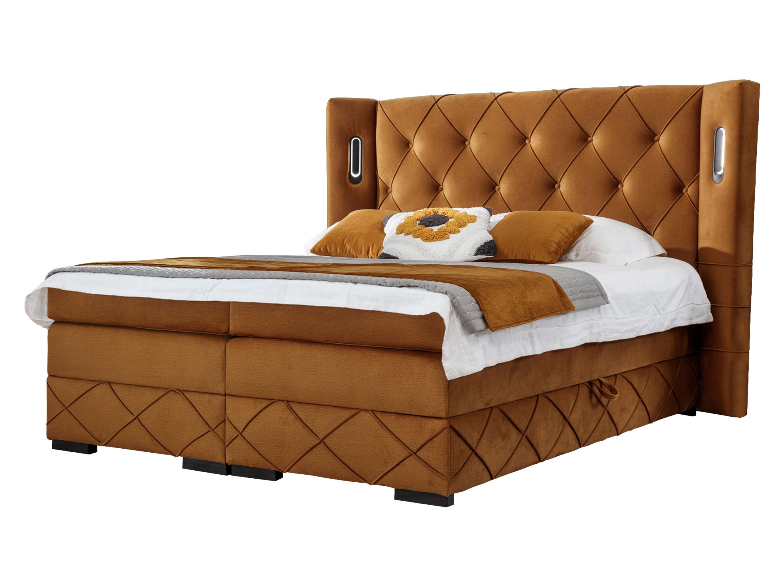 BOXBETT Focus Lux - H3 - Bronzefarben, Holz (180/200cm) - MIRJAN24