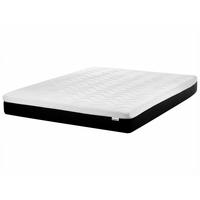GEL-MEMORY-SCHAUMMATRATZE H2/3 Mittel 180/200 cm Spongy - Weiß, Textil (180/200cm) - Beliani