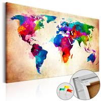 PINNWANDBILDER Bunt 60/40 cm - Multicolor, Naturmaterialien/Textil (60/40cm) - KUNSTLOFT
