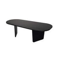 COUCHTISCH mit abgerundeter Tischplatte L130 cm 65/130/40 cm - Eichefarben, Holzwerkstoff (70/65/40cm) - Calicosy