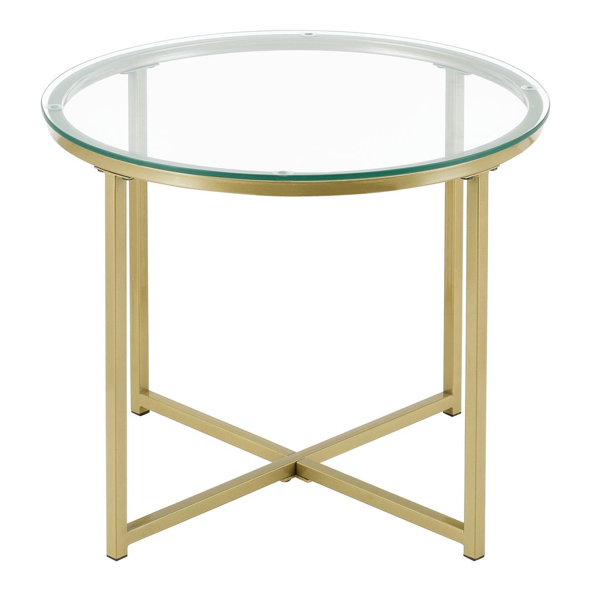 BEISTELLTISCH Alavieska - Goldfarben, Metall (50/50/42cm) - [en.casa]