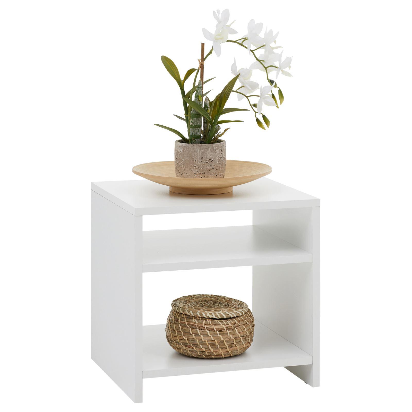 NACHTTISCH ALMERIA weiß - Weiß, Holzwerkstoff (37/40/40cm) - CARO-Möbel