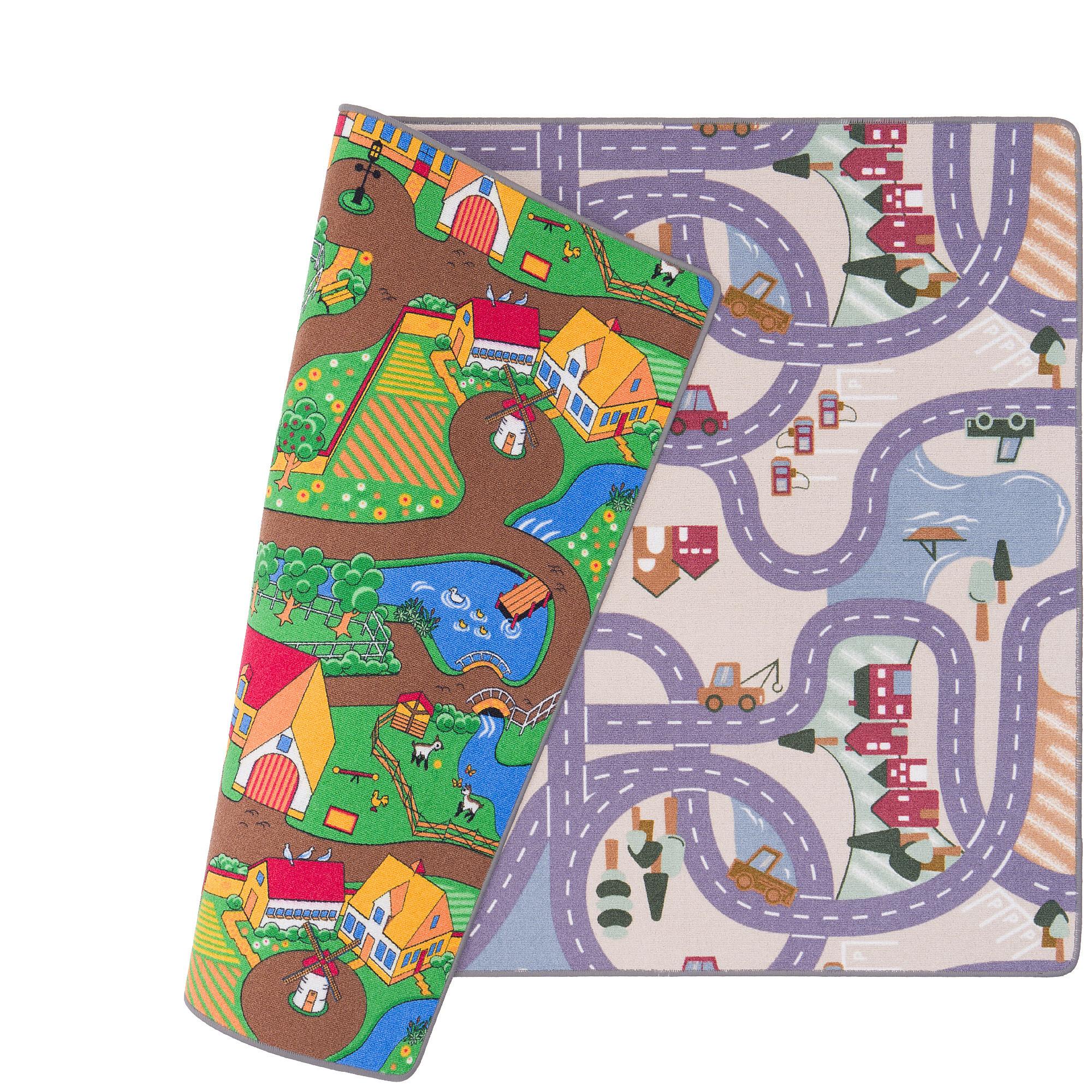 STRASSENTEPPICH BEIDSEITIG STRASSENLANDSCHAFTEN - Hellgrün, Textil (200/200cm) - Snapstyle