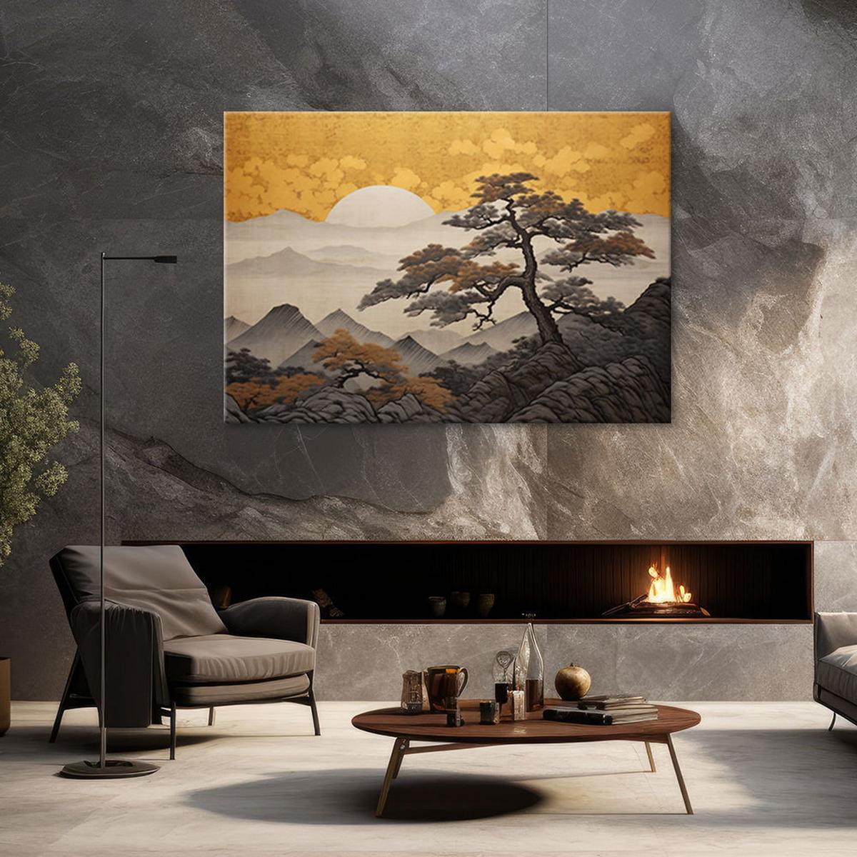 KUNSTDRUCK Gelb 90/60 cm - Gelb, Textil (90/60cm) - KUNSTLOFT