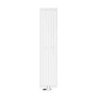 BADHEIZKÖRPER Stella 370x1600 mm Weiß mit Ventil Universal - Weiß, Metall (37/160/5cm) - LuxeBath