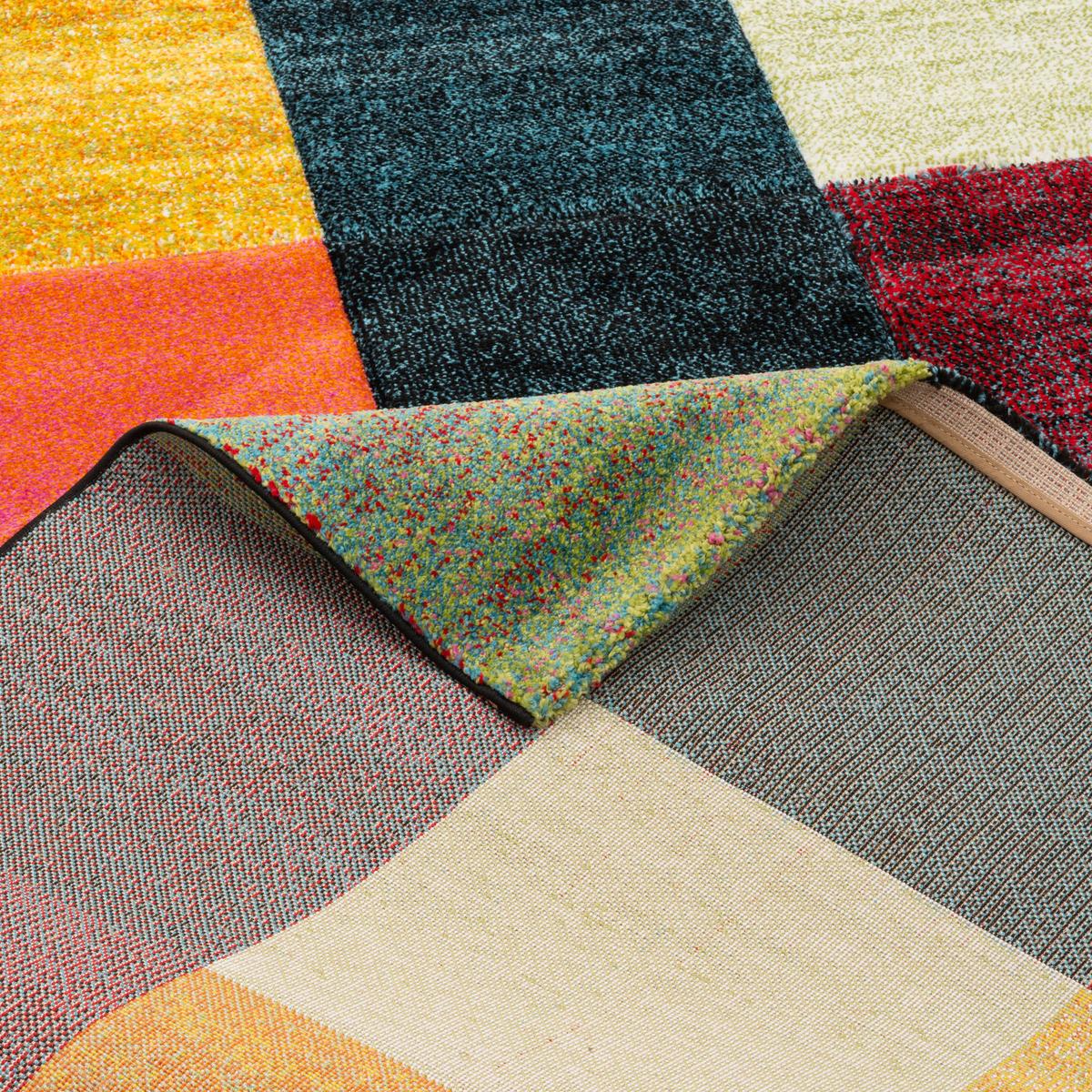 DESIGNER TEPPICH MAUI MODERN KARO - Multicolor, Textil (120/170cm) - Pergamon