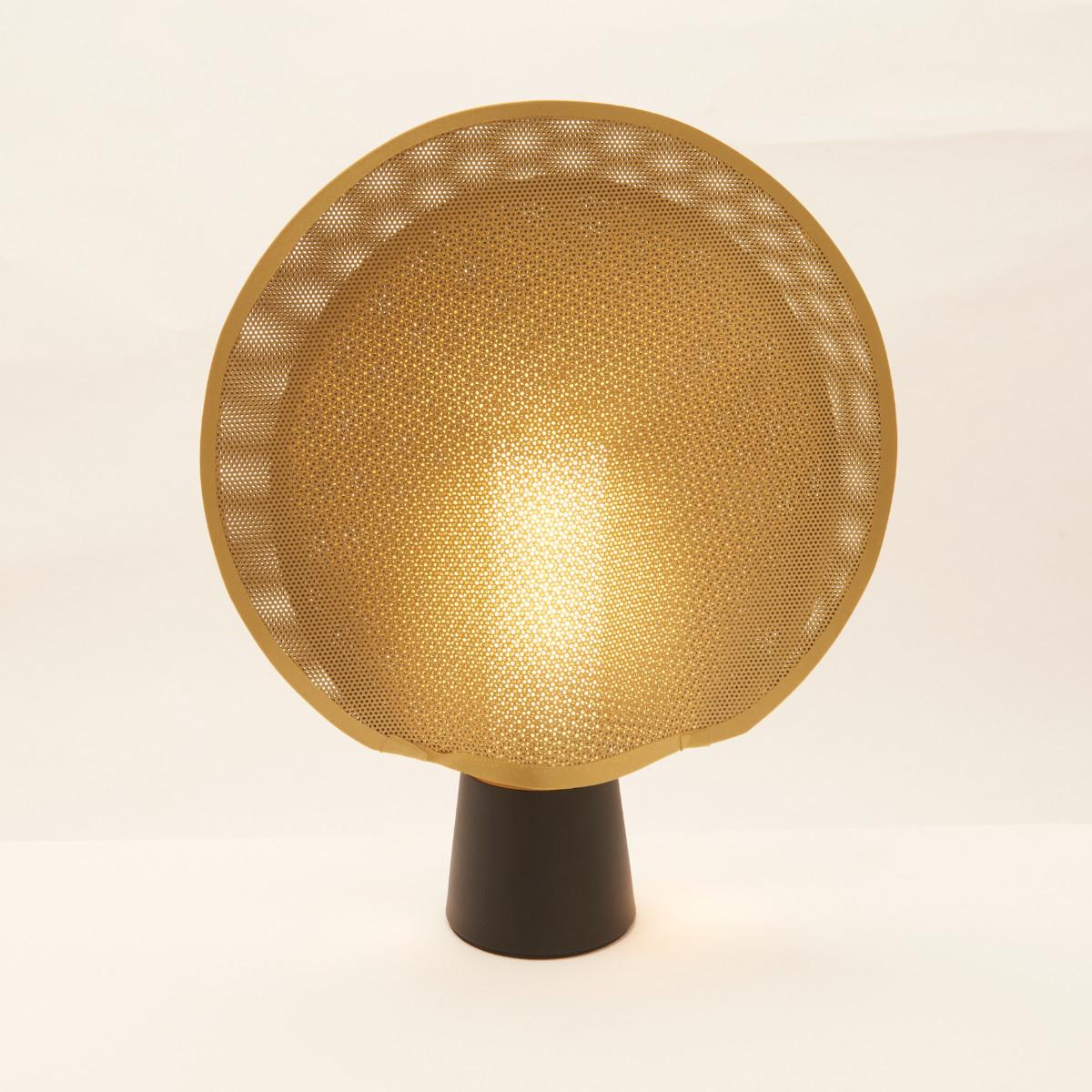 LAMPE Masche D.28cm - Goldfarben, Kunststoff (28.5/7.6/39.5cm) - Signature