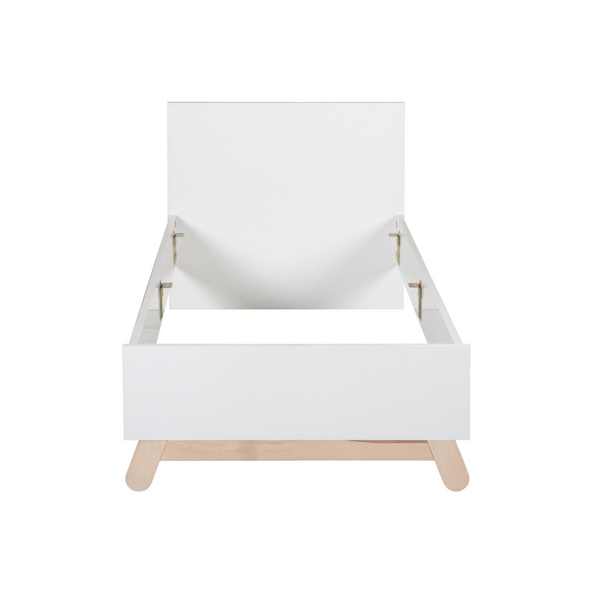 JUGENDBETT Clara 90x200 cm - Weiß, Holzwerkstoff (90/200cm) - Roba
