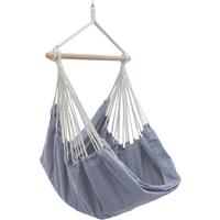 XXL HÄNGESESSEL 185/130 cm Belastbar bis 150 kg Grau - Grau, Textil (130/155/185cm) - Amanka