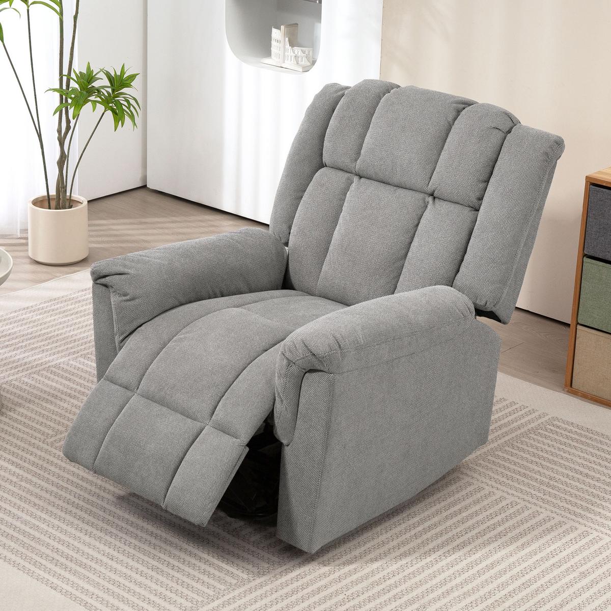 RELAXSESSEL Fernsehsessel Elektrisch Verstellbar Massagesessel mit Aufstehhilfe - Dunkelgrau, Textil (85/104/91cm) - HOMCOM