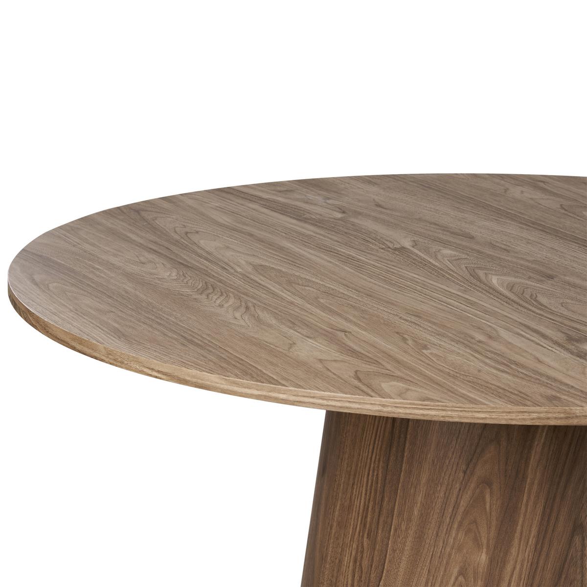 ESSTISCH Dunkelbraun 120/120 cm Oyen - Braun, Holzwerkstoff (120/120/77cm) - Beliani