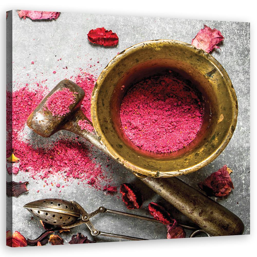 WANDBILD rosa staub - Pink, Textil (40/40cm) - Feeby